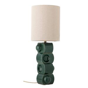 Bloomingville - Brady Bordlampe, Grøn, Stentøj - Ø25 Ã H68 cm